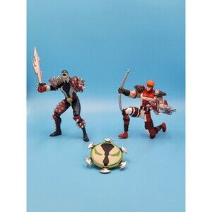 Youngblood Shaft Ultra-Action Figure & Vintage Medieval Spawn action figure